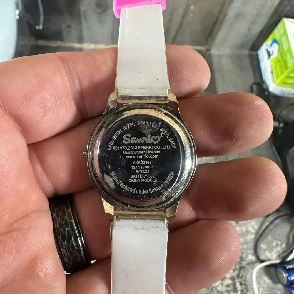 Hello‎ Ketty Watch- Silver Case, Pink Band, 2013, In Working Order